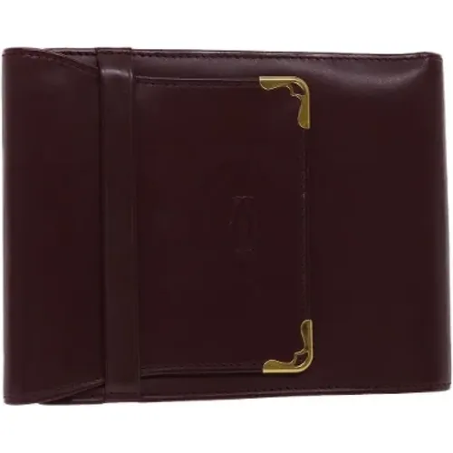 Pre-owned Wallets, male, , Size: ONE SIZE Pre-owned Leather wallets - Cartier Vintage - Modalova