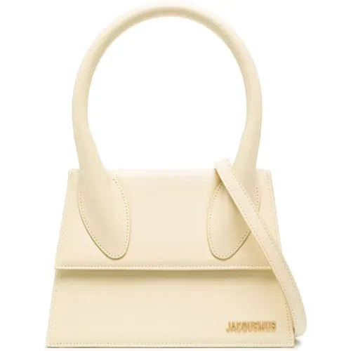 Shoulder Bags, female, , Size: ONE SIZE Le Grand Chiquito Ivory Tote Bag - Jacquemus - Modalova