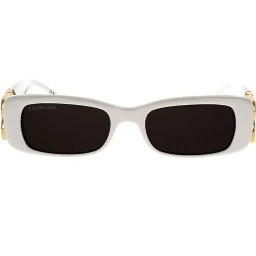 Vintage Rectangular Sunglasses with Golden Hinges , female, Sizes: 51 MM - Balenciaga - Modalova