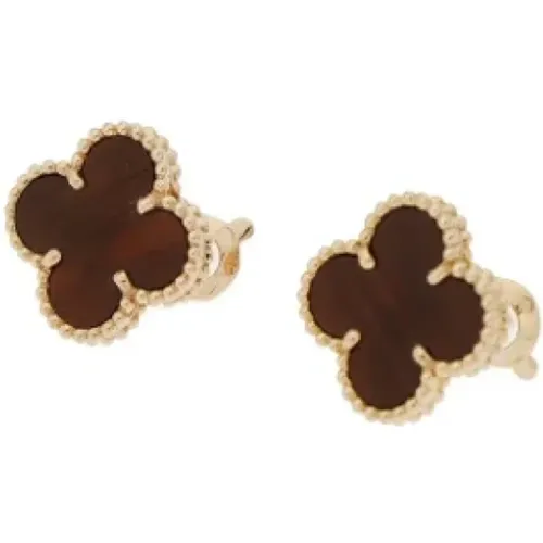 Pre-owned Jewellery, female, , Size: ONE SIZE Pre-owned Rose Gold earrings - Van Cleef & Arpels Pre-owned - Modalova