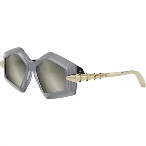 Serpenti Viper Sunglasses Grey Silver , female, Sizes: 50 MM - Bvlgari - Modalova