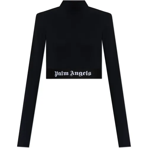 Top mit Logo , Damen, Größe: XS - Palm Angels - Modalova