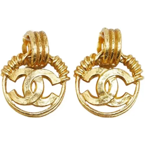 Pre-owned Jewellery, female, , Size: ONE SIZE Pre-owned Metal earrings - Chanel Vintage - Modalova