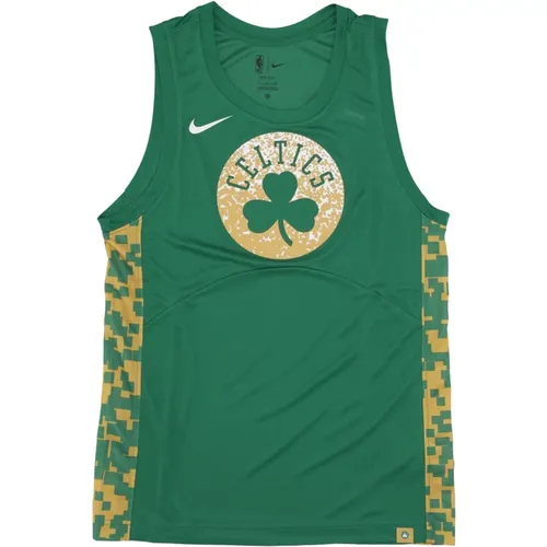 Sportswear, male, , Size: M Boston Celtics Basketball Tank Top - Nike - Modalova