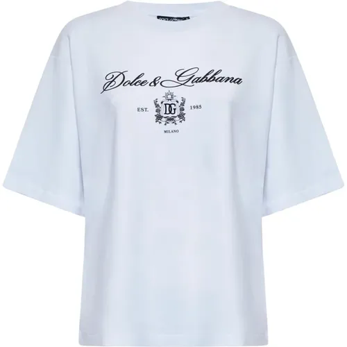 Stilvolle T-Shirts und Polos , Damen, Größe: L - Dolce & Gabbana - Modalova