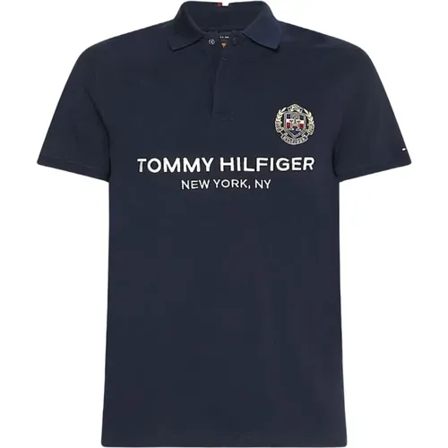 Icon Crest Logo Slim Poloshirt - Tommy Hilfiger - Modalova