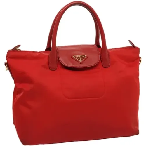 Pre-owned Tote Bags, female, , Size: ONE SIZE Pre-owned Nylon prada-bags - Prada Vintage - Modalova