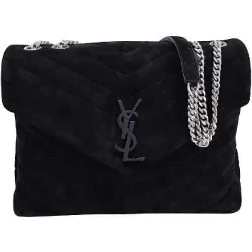 Pre-owned Suede handbags , female, Sizes: ONE SIZE - Yves Saint Laurent Vintage - Modalova