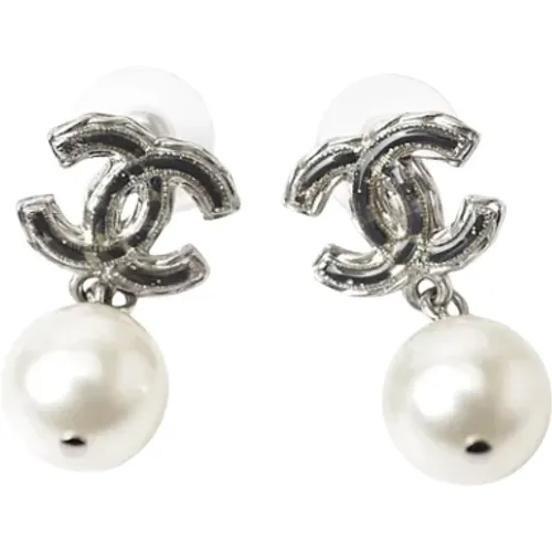 Pre-owned Metal earrings , female, Sizes: ONE SIZE - Chanel Vintage - Modalova