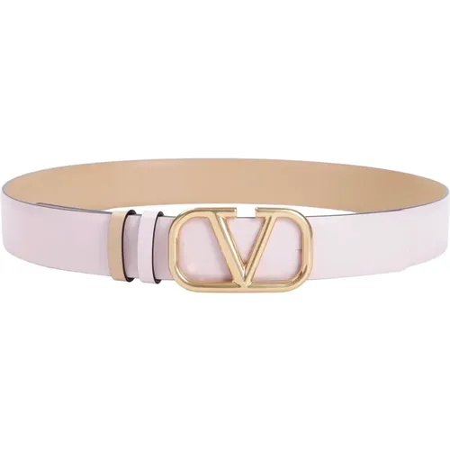 Belts, female, , Size: 75 CM Rose Quartz Cappuccino Belt - Valentino Garavani - Modalova