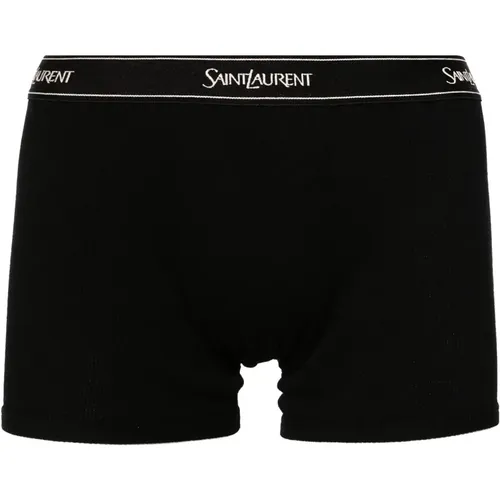 Bottoms, male, , Size: M Logo boxer briefs - Saint Laurent - Modalova