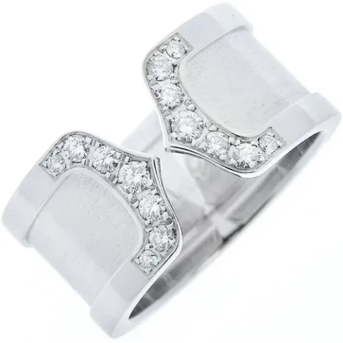 Pre-owned Jewellery, female, , Size: ONE SIZE Pre-owned White Gold rings - Cartier Vintage - Modalova