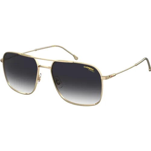 Gold/Grey Shaded Sunglasses , male, Sizes: 58 MM - Carrera - Modalova