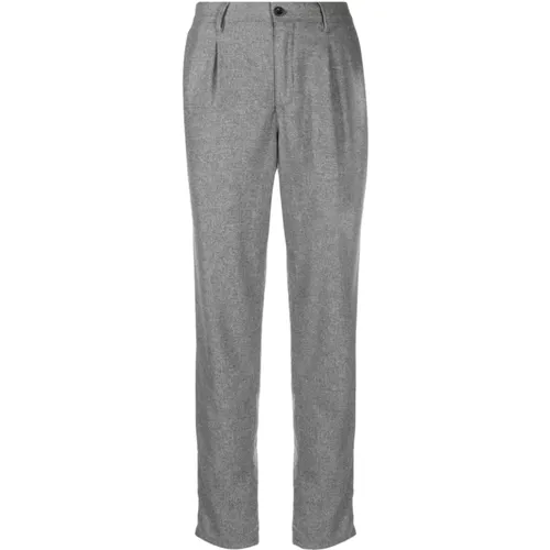 Mens Clothing Trousers Grey Aw23 , male, Sizes: W32, W33 - Incotex - Modalova