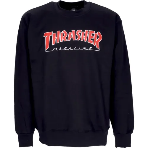 Sweatshirts, male, , Size: S /Red Crewneck Sweatshirt - Thrasher - Modalova