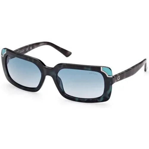 Türkise Stylische Sonnenbrille , unisex, Größe: 59 MM - Guess - Modalova