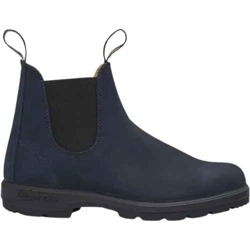 Chelsea Boots, male, , Size: 8 1/2 US Classic Chelsea Ankle Boots Navy - Blundstone - Modalova