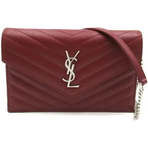 Pre-owned Leather shoulder-bags , female, Sizes: ONE SIZE - Yves Saint Laurent Vintage - Modalova