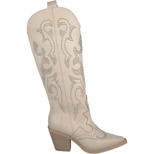 Cowboy boot with heel , female, Sizes: 4 UK, 2 UK, 8 UK, 5 UK - Alma en Pena - Modalova