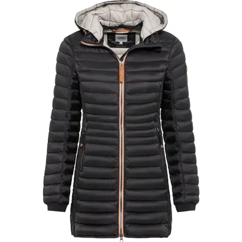 Lange Steppjacke mit abnehmbarer Kapuze - camel active - Modalova