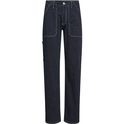 Utility-Inspired Striped Jeans , female, Sizes: M, L - Sofie Schnoor - Modalova