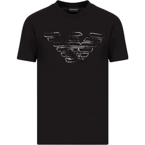 Einfaches T-Shirt , Herren, Größe: XL - Emporio Armani - Modalova