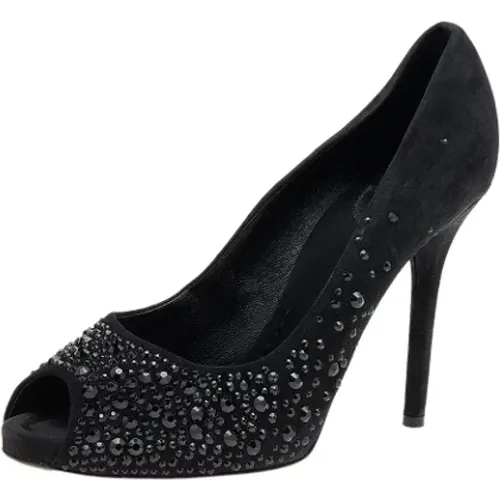 Pre-owned Pumps, female, , Size: 10 US Pre-owned Suede heels - Dolce & Gabbana Pre-owned - Modalova