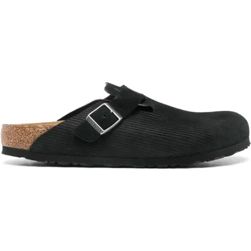 Suede Sandals Buckle-Strap Slip-On , male, Sizes: 4 UK, 10 UK, 8 UK, 2 UK, 12 UK, 6 UK - Birkenstock - Modalova