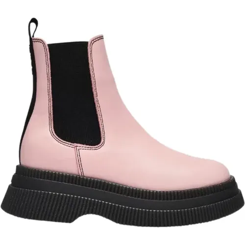 Leather boots , female, Sizes: 8 UK - Ganni - Modalova