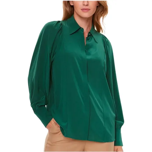 Blizzie Silk Shirt , female, Sizes: M, XS - Hugo Boss - Modalova