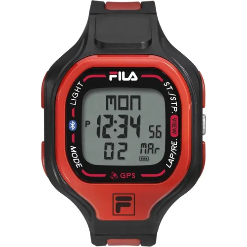 Smart GPS Bluetooth Calorie Silicone Watch , male, Sizes: ONE SIZE - Fila - Modalova