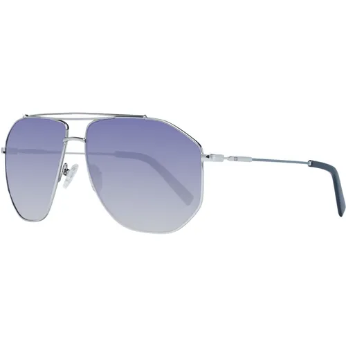 Silberne Aviator Sonnenbrille für Männer , unisex, Größe: ONE Size - Guess - Modalova