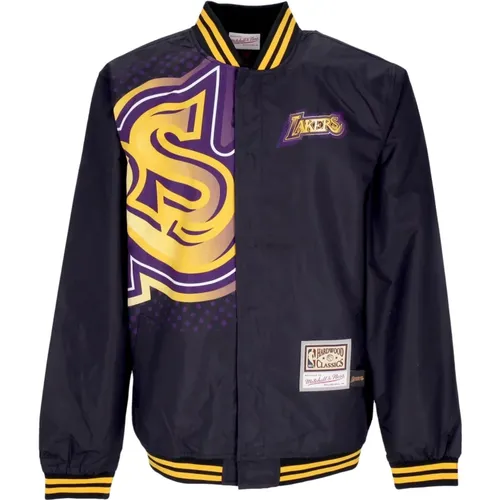 Bomber Jackets, male, , Size: L NBA Big Face Bomber Jacket Loslak - Mitchell & Ness - Modalova