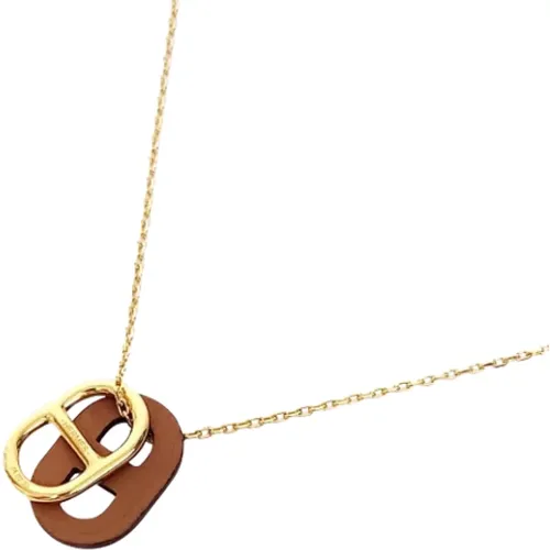 Pre-owned Jewellery, female, , Size: ONE SIZE Pre-owned Metal necklaces - Hermès Vintage - Modalova