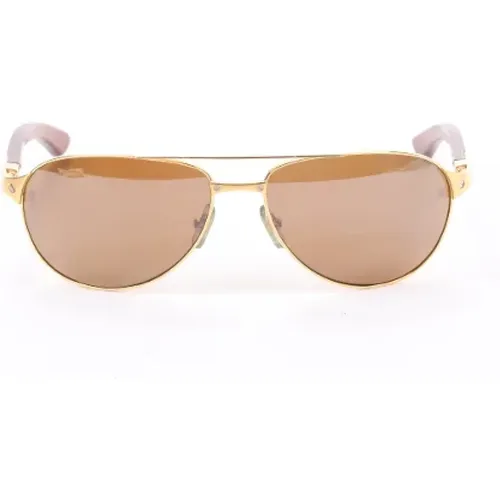 Pre-owned Accessories, male, , Size: ONE SIZE Pre-owned Fabric sunglasses - Cartier Vintage - Modalova