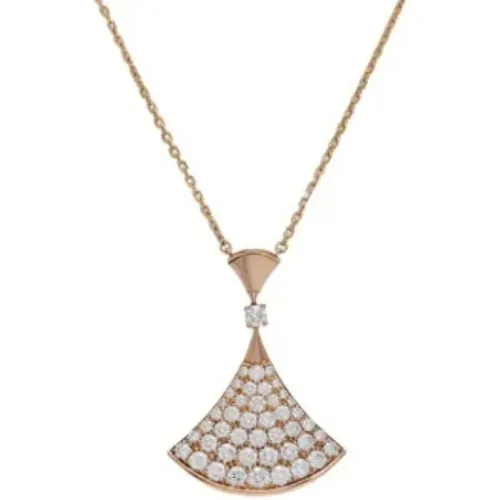 Pre-owned Jewellery, female, , Size: ONE SIZE Pre-owned Rose Gold necklaces - Bvlgari Vintage - Modalova