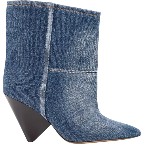 Denim Ankle Boots Cone Heel , female, Sizes: 5 UK, 3 UK - Isabel marant - Modalova