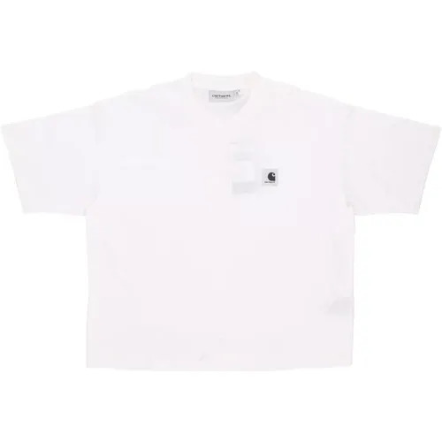 Nelson Tee Wax Garment Dyed , Damen, Größe: L - Carhartt WIP - Modalova