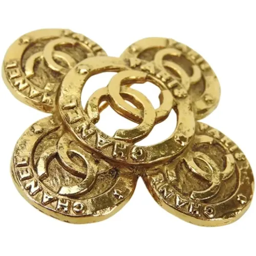 Pre-owned Jewellery, female, , Size: ONE SIZE Pre-owned Metal brooches - Chanel Vintage - Modalova