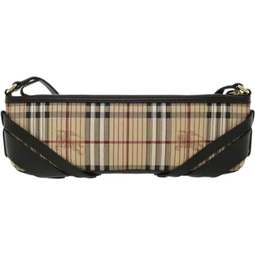 Pre-owned Clutches, female, , Size: ONE SIZE Pre-owned Canvas shoulder-bags - Burberry Vintage - Modalova