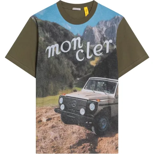 T-Shirts, male, , Size: M T-shirt Short Sleeve Polo - Moncler - Modalova