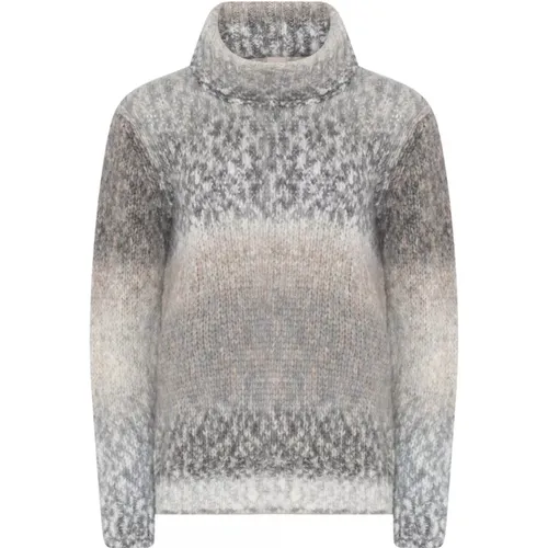 Rollkragen Mixfarben Pullover Sweater , Damen, Größe: L - Skovhuus - Modalova