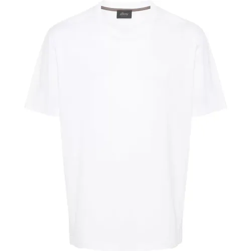 Embroidered Logo Cotton T-Shirt , male, Sizes: 2XL, M, L - Brioni - Modalova