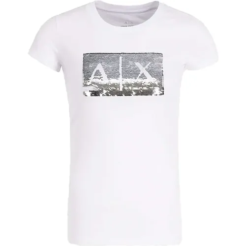 T-Shirts , female, Sizes: L - Armani Exchange - Modalova