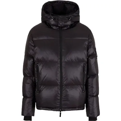 Winter Jacket with Real Goose Down , male, Sizes: L, XL, M - Armani Exchange - Modalova