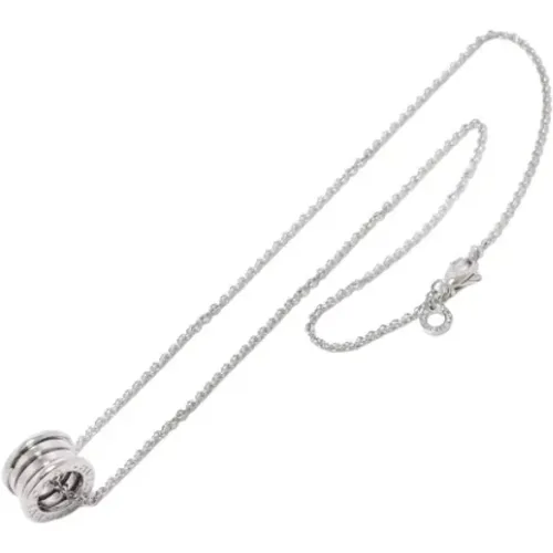 Pre-owned Jewellery, female, , Size: ONE SIZE Pre-owned White Gold necklaces - Bvlgari Vintage - Modalova