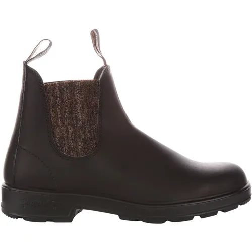 Bronze Glitter Ankle Boots , male, Sizes: 9 UK, 13 1/2 UK, 9 1/2 UK, 12 UK, 11 UK, 10 UK, 8 1/2 UK - Blundstone - Modalova