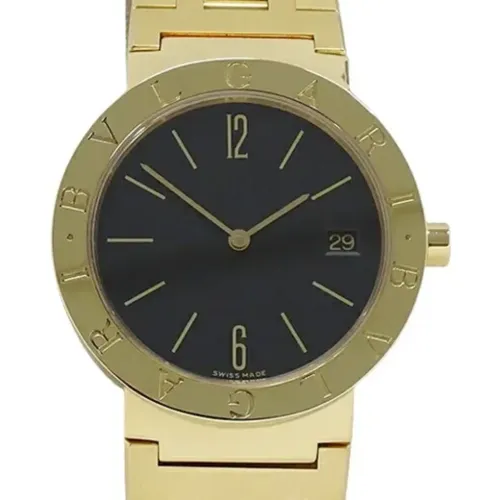 Pre-owned Yellow Gold watches , male, Sizes: ONE SIZE - Bvlgari Vintage - Modalova