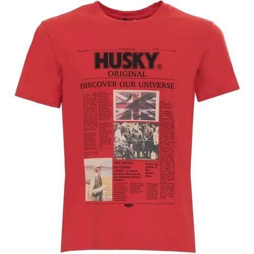 T-Shirts , Herren, Größe: XL - Husky Original - Modalova