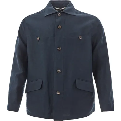 Linen Jacket , male, Sizes: L - Sealup - Modalova